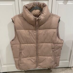 Old Navy Beige Puffer Vest